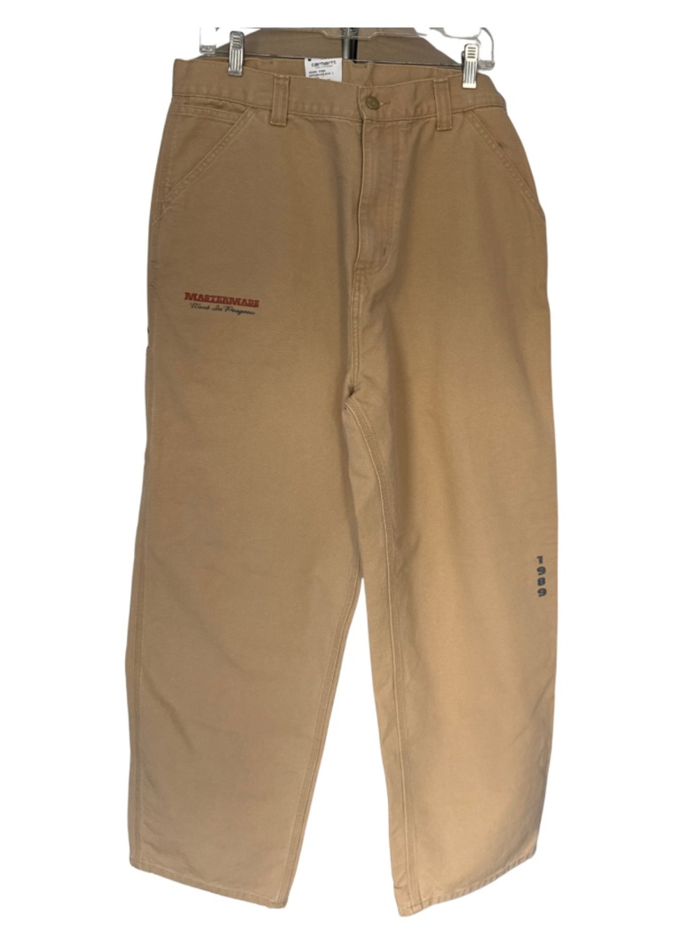 Carhartt WIP Dearborn Canvas Workwear Pants Mens L Dusty H Brown WIP 1989